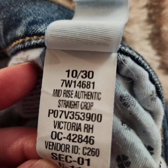 Cropped Straight Leg Lucky Brand Jeans, Sz 10/30 - Picture 10 of 10